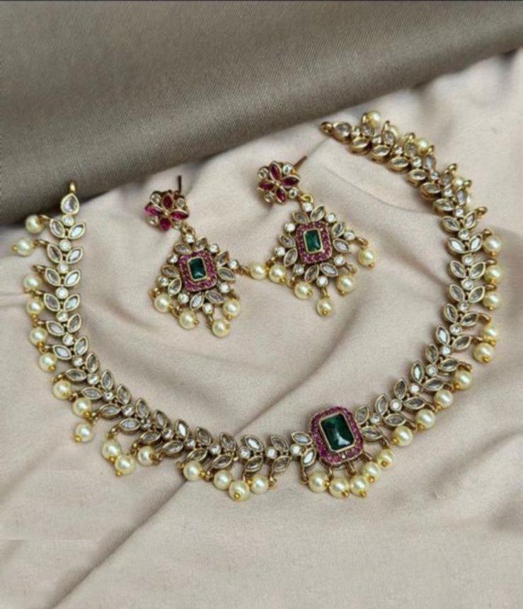 Premium Cz Stone designer Necklace Set
