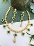 Premium Gold Plated Sayara Collection CZ Necklace set