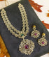 Gold Plated Premium Layered Bridal CZ Necklace Set