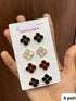 Teenagers/ Students Earrings/Studs with acrylic cutouts in shape with dull Gold plating