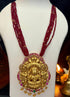 Premium Timeless Collection Temple Pendant with Crystal Mala Necklace Set