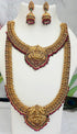 Antique Premium Gold finish Laxmi necklace Combo set