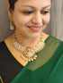 Premium Gold Finish Authentic Temple Design Necklace set