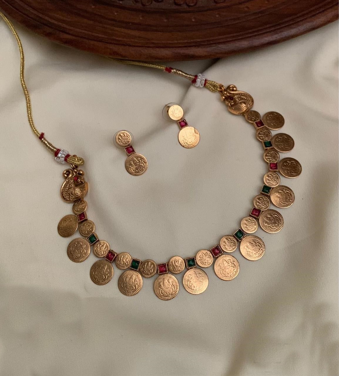 Gold Plated Necklace Set in kerala style