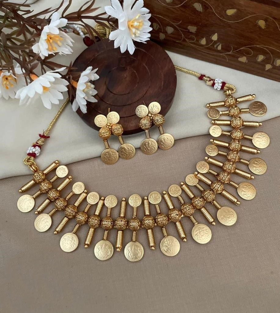 Gold Plated Necklace Set Kerala Style