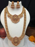 Antique Premium Gold finish Laxmi necklace Combo set