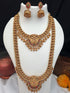 Antique Premium Gold finish Laxmi necklace Combo set