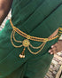 Gold Plated Designer adjustable Waistbelt / vadiyannam with fancy stone