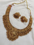 Gold Plated Classic Temple Necklace Set