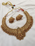 Gold Plated Classic Temple Necklace Set