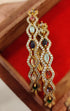 Gold Plated Multi colour cz stone Set of 2 bangles