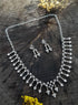 White Gold Plated Necklace Set