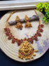 Gold Plated Mango design with Laxmi Necklace Set with AD stones 8005N-Necklace Set-Griiham-Griiham