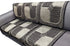 Griiham Premium Silver Black Jacquard Reversible Sofa Cover with Satin Silk Piping Borders for 5 Seater Sofa - (3+1+1) 90% Cotton 10% Polyster AT23