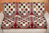 Griiham Sofa Cover Unique Polka Geometric Design Multi Colour - (3+1+1) 90% Cotton 10% Polyster AT10